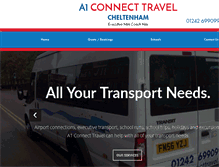 Tablet Screenshot of a1connecttravel.com